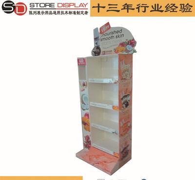 低量創意定制超高承重日用品紙貨架 多種類混合產品陳列展示架圖片_高清圖_細節圖